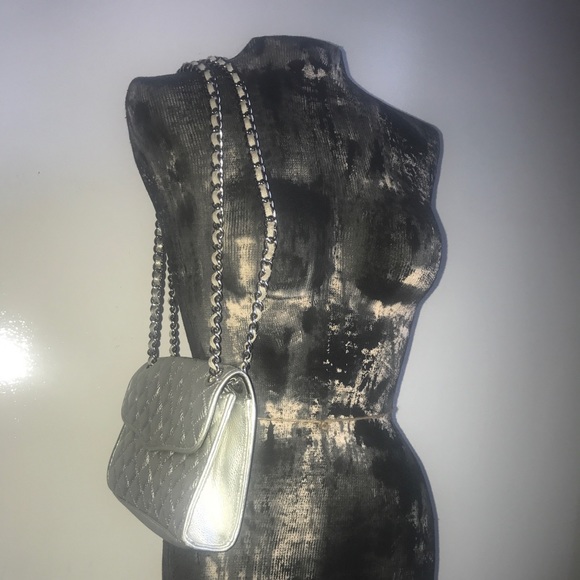 Rebecca Minkoff silver shoulder or crossbody bag - Picture 2 of 8